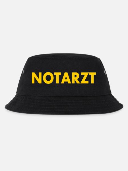 Notarzt - Kinder Bucket Hat - Schwarz