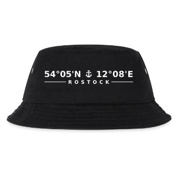 Rostock - Kinder Bucket Hat - Schwarz - Vorne
