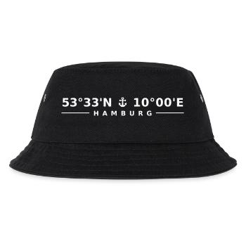 Hamburg - Kinder Bucket Hat - Schwarz - Vorne