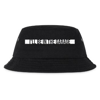 I'll Be In The Garage Funny Car Mechanics Joke - Kids’ Bucket Hat - black - Front