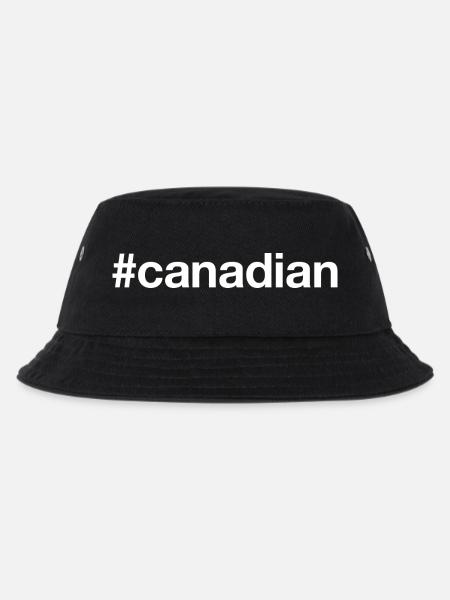 CANADIAN Kanada Hashtag - Kinder Bucket Hat - Schwarz