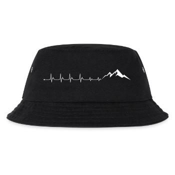 Heart rate mountain - Kids’ Bucket Hat - black - Front