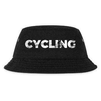 Lustiger Radfahrer - Kinder Bucket Hat - Schwarz - Vorne