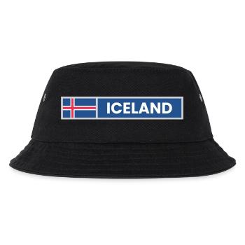 Iceland National Flag - Kids’ Bucket Hat - black - Front
