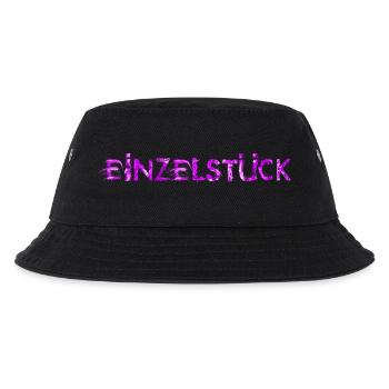 Einzelstück lila - Kinder Bucket Hat - Schwarz - Vorne