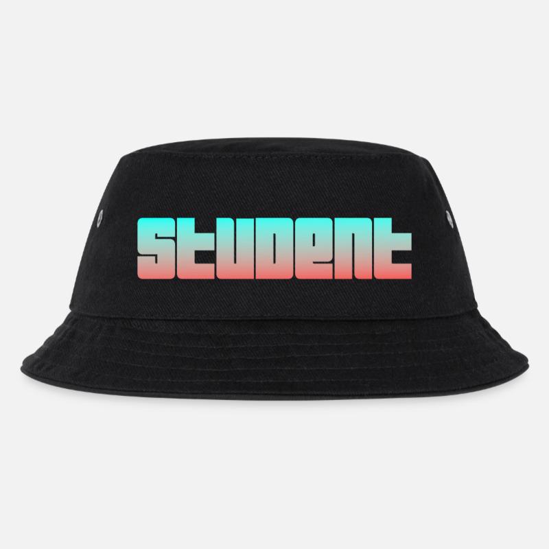 Student Logo - Kids’ Bucket Hat - black