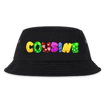 Baby Eltern Kind Geschenk Sprüche Geburt Mama Papa - Kinder Bucket Hat - Schwarz - Vorne