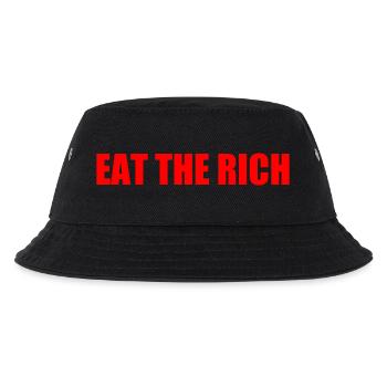 Eat the rich - Kinder Bucket Hat - Schwarz - Vorne