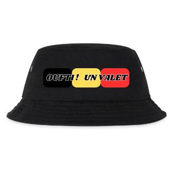 Oufti a valet - Kinder Bucket Hat - Schwarz - Vorne