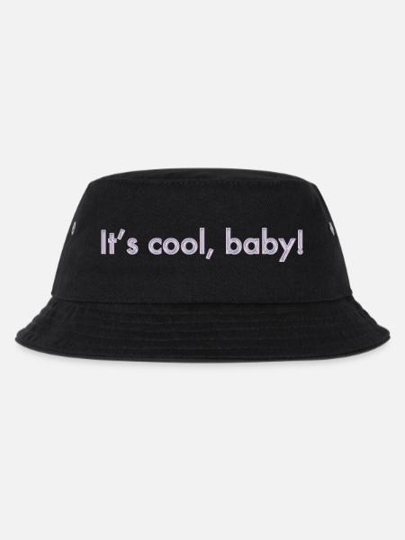 its cool, baby - Kinder Bucket Hat - Schwarz