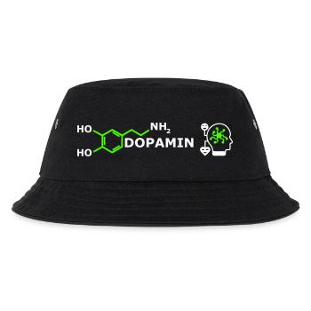 DOPAMIN - Kinder Bucket Hat - Schwarz - Vorne