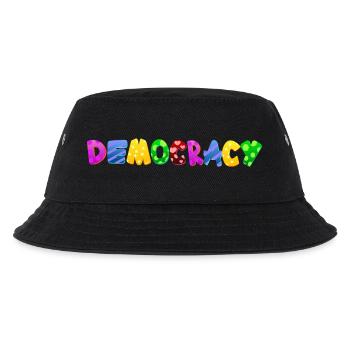 Stop AfD against right, democracy, diversity, left - Kids’ Bucket Hat - black - Front