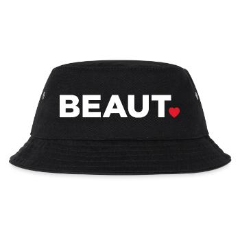 Beaut - Kinder Bucket Hat - Schwarz - Vorne