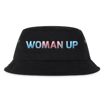 Woman Up - Kinder Bucket Hat - Schwarz - Vorne