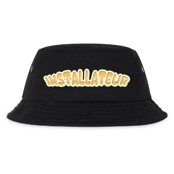 Geschenk für Installateur - Kinder Bucket Hat - Schwarz - Vorne