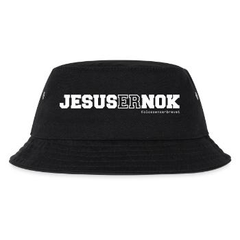 JESUS ER NOK Danish Bible Verse Verse - Kids’ Bucket Hat - black - Front