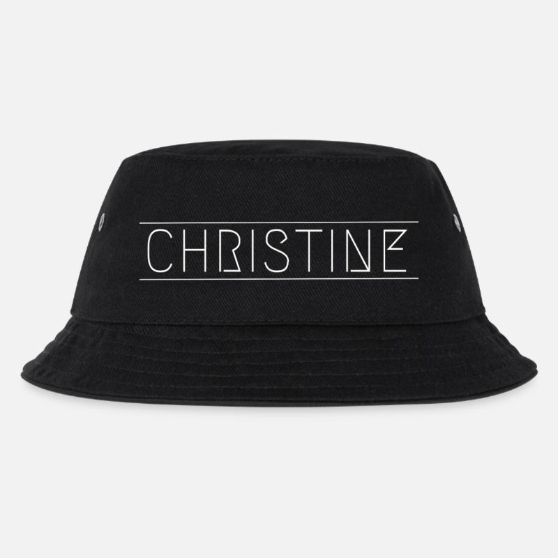 Christine spacig - Kinder Bucket Hat - Schwarz