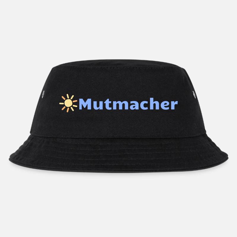 Mutmacher - Kinder Bucket Hat - Schwarz