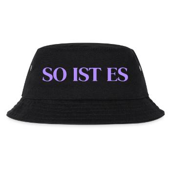 So ist es - Kinder Bucket Hat - Schwarz - Vorne