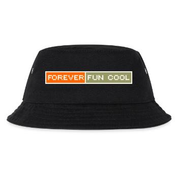 Just Cold Fun Englisch - Kinder Bucket Hat - Schwarz - Vorne