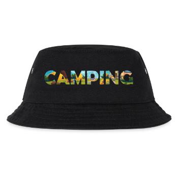 Camping Hoodie – Outdoor Lover Hoodie – Vanlife - Kids’ Bucket Hat - black - Front