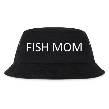 Minimalist Fish Mom, Funny Fish Mom for F - Kids’ Bucket Hat - black - Front