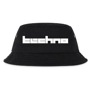 Musique techno design géométrique du logo - Bob Enfant - noir - Devant