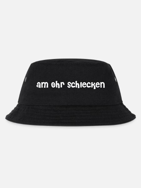 am Ohr schlecken - Kinder Bucket Hat - Schwarz