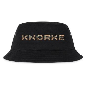 Knorke - Strand mit Muscheln und Schilf - Kinder Bucket Hat - Schwarz - Vorne