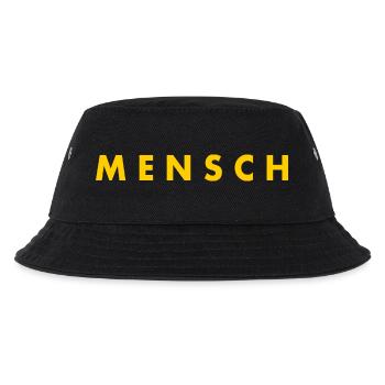 Mensch - Kinder Bucket Hat - Schwarz - Vorne