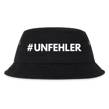#unfehler - Kinder Bucket Hat - Schwarz - Vorne