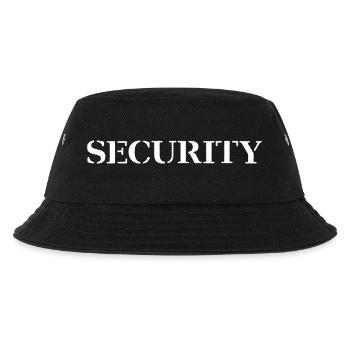 Sicherheit - Kinder Bucket Hat - Schwarz - Vorne