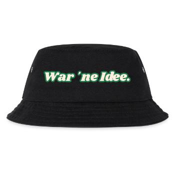Was an idea. Fun T-shirt for every day. - Kids’ Bucket Hat - black - Front