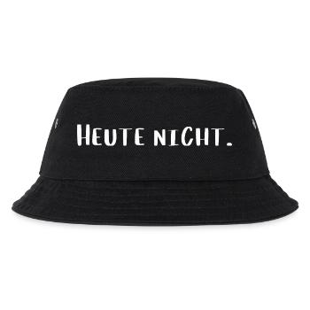 Heute nicht – Lustiges Statement T-Shirt - Kinder Bucket Hat - Schwarz - Vorne