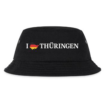 I love Thüringen Deutschland - Kinder Bucket Hat - Schwarz - Vorne