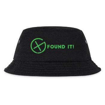 Geocaching, Geocache, GPS, Wandern, Nerd - Kinder Bucket Hat - Schwarz - Vorne