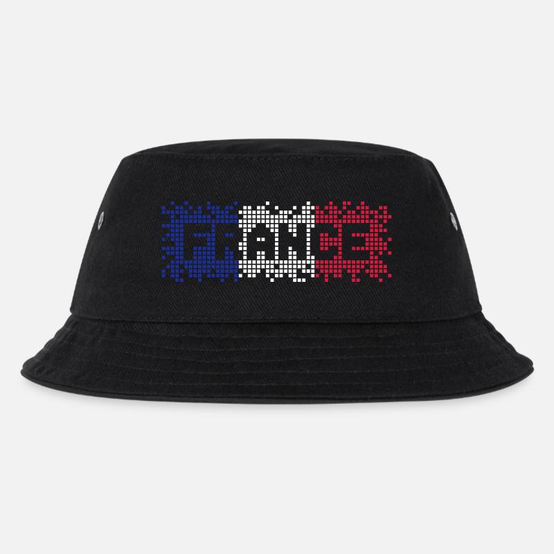 Frankreich France - Kinder Bucket Hat - Schwarz