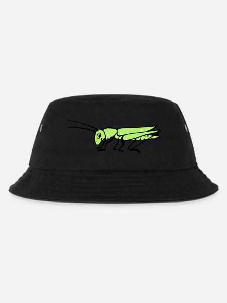 Heuschrecke - Kinder Bucket Hat - Schwarz