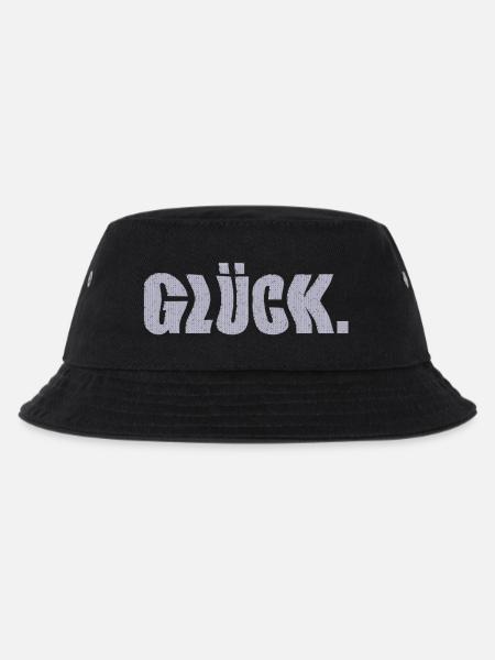 glück - Kinder Bucket Hat - Schwarz