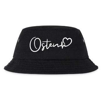 Osten Herzschlag - Kinder Bucket Hat - Schwarz - Vorne