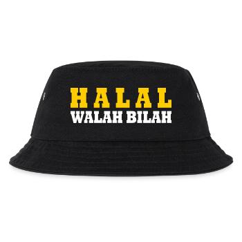 Halal walah bilah - Kinder Bucket Hat - Schwarz - Vorne