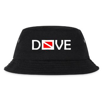 Dive Diver Down Flag Scuba Diving Taucher Tauchen - Kinder Bucket Hat - Schwarz - Vorne