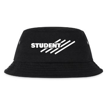 Student als Arbeitsplatz - Kinder Bucket Hat - Schwarz - Vorne