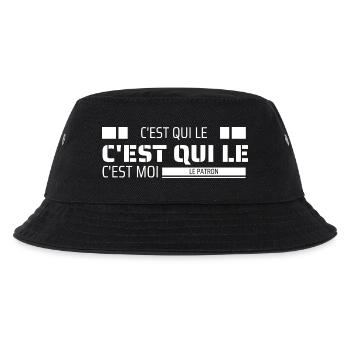 T-Shirt, wer ist der , ich bin der ! - Kinder Bucket Hat - Schwarz - Vorne