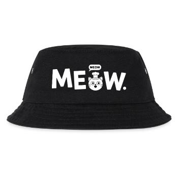 Meow Chef Cat - Kids’ Bucket Hat - black - Front