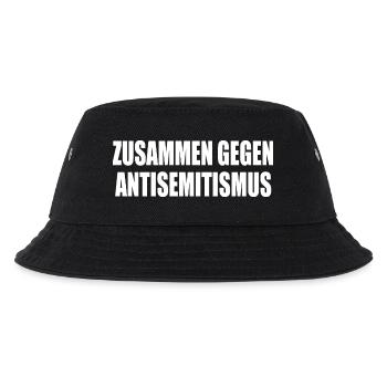 zusammen gegen antisemitismus - Kinder Bucket Hat - Schwarz - Vorne
