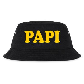 Papi - Kinder Bucket Hat - Schwarz - Vorne