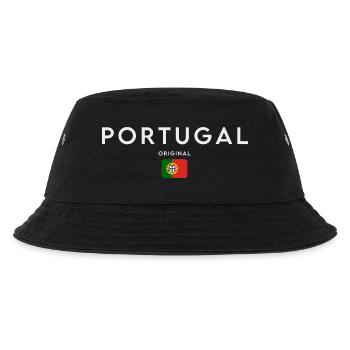 Flagge von Portugal, portugiesischer Stolz - Kinder Bucket Hat - Schwarz - Vorne