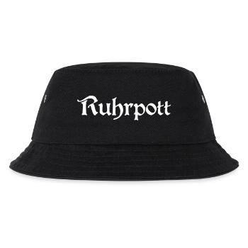 Ruhrpott - Pott - Bergbau - Kumpel - Ruhr - Shirt - Kinder Bucket Hat - Schwarz - Vorne