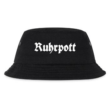 Ruhrpott - Pott - Bergbau - Kumpel - Ruhr - Shirt - Kinder Bucket Hat - Schwarz - Vorne